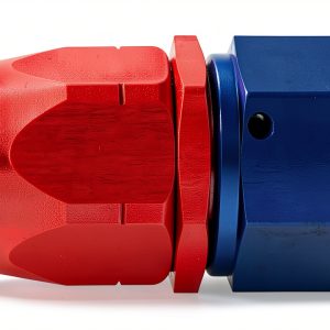 Aeroquip Fuel System Adapter Red/Blue Aluminum-0