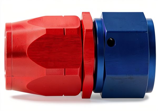 Aeroquip Fuel System Adapter Red/Blue Aluminum-0