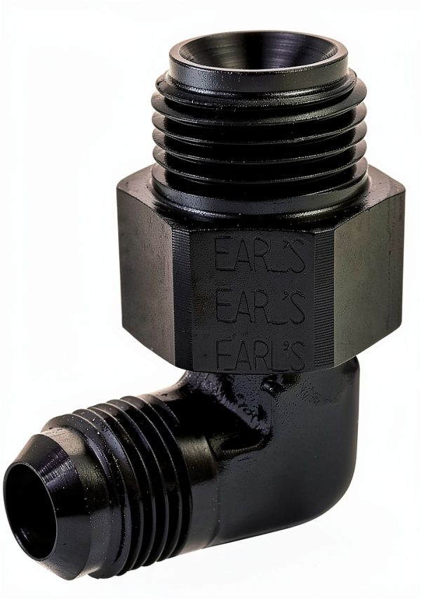 Earls Adapter Fuel System Fitting Plastic Black-1