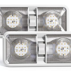 Leisure LED Double Dome Light 2-Pack Natural White 620 Lumen-0