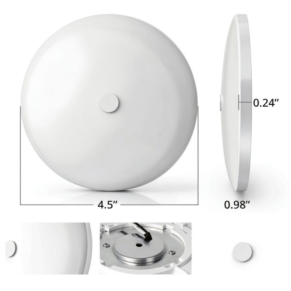 GZV RV Interior LED Ceiling Light Tricolor 3000K 4000K 6000K 6 Pack-4
