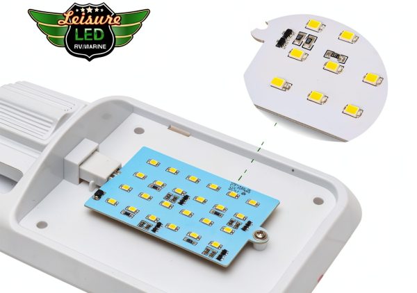 LED RV Ceiling Dome Light 5 Pack 12V Natural White 300LM Leisure LED-4